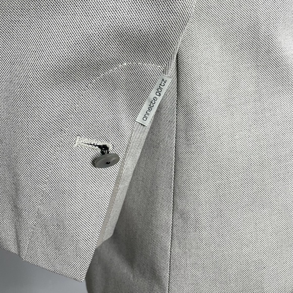 ANNETTE GORTZ Button Up Cotton Suit Jacket Blazer - Picture 4 of 10
